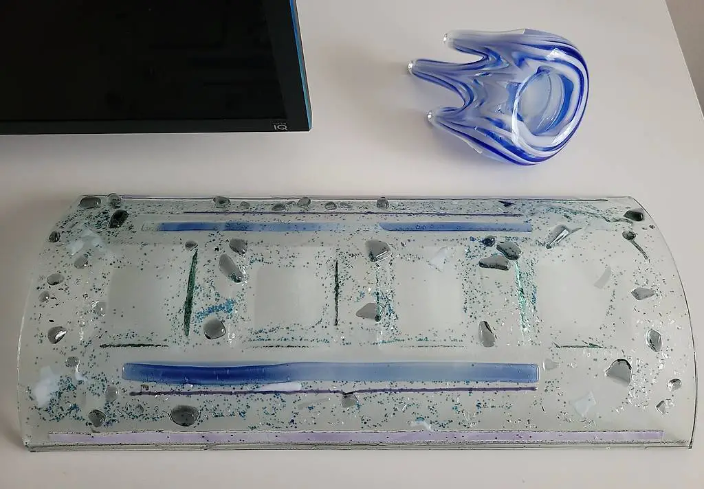 2 x Glaskunst für Kerzenlicht