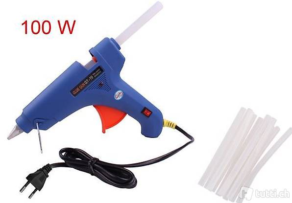  100W Heissklebepistole + 10 Klebestifte Heissklebepistole Hei