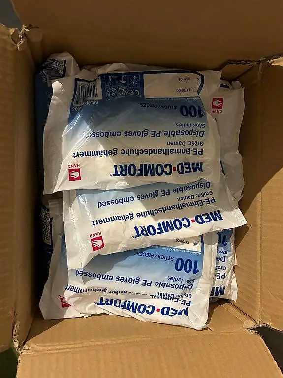 39 Pack à 100 Stück Einweghandschuhe PE Plastikhandschuhe