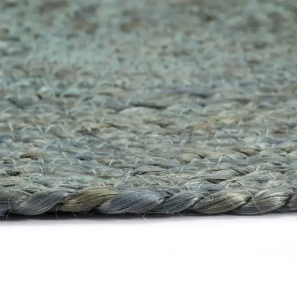  Tischsets 4 Stk. Uni Olivgrün 38 cm Rund Jute