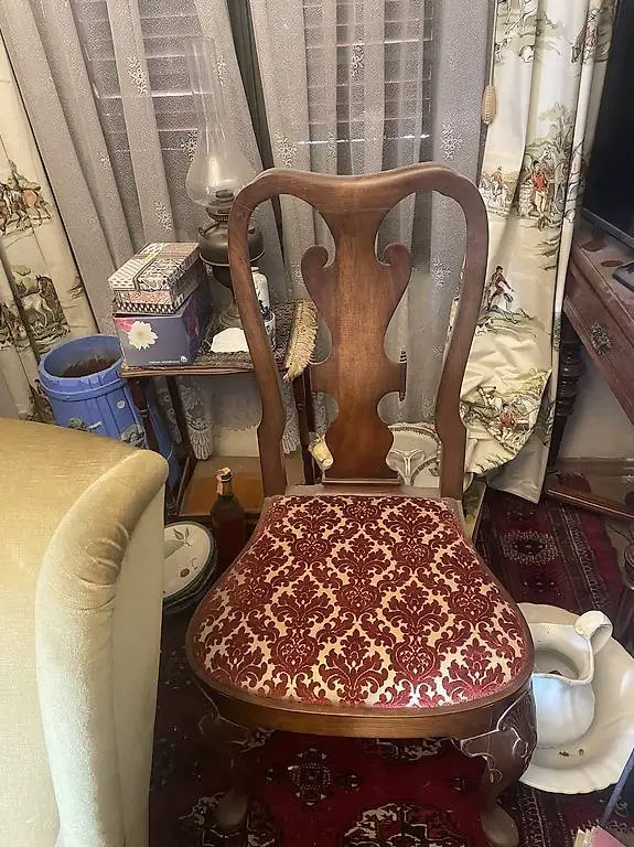 Sedie in legno di stoffa