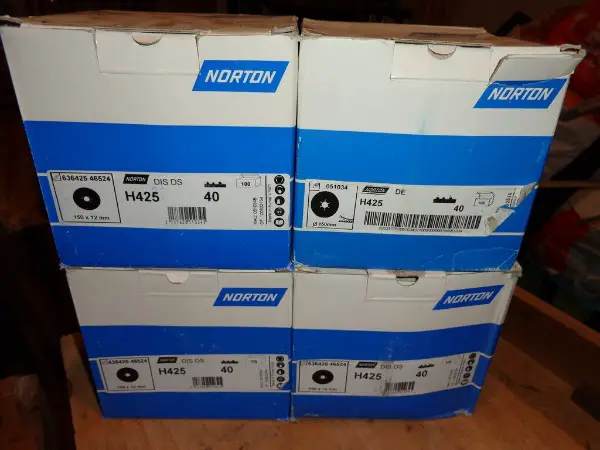 Norton papier abrasif pour bordeuses / neuf /