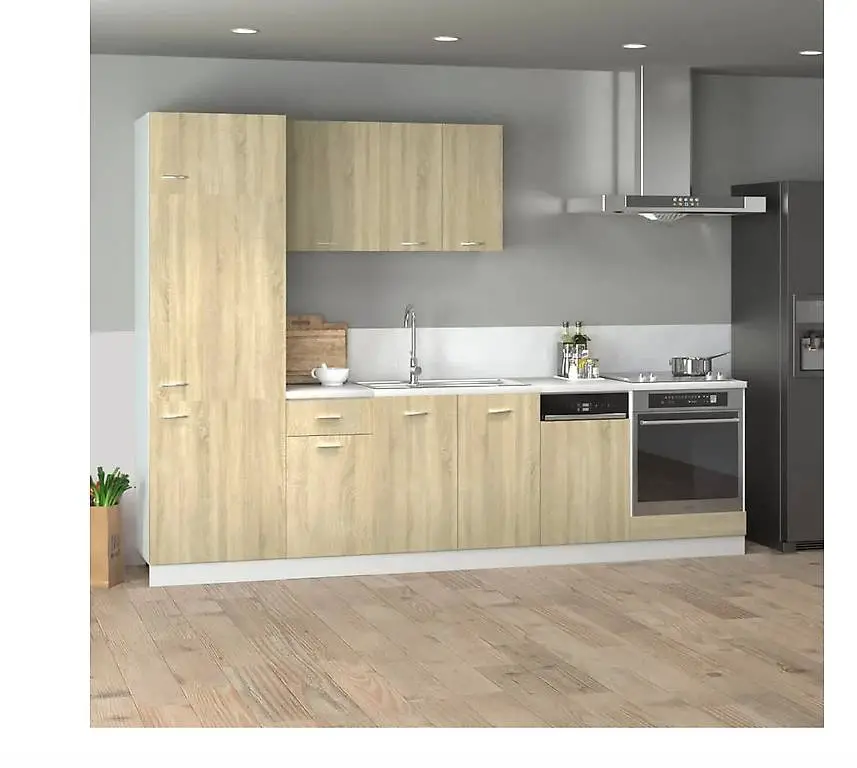 7-tlg. Küchenschrank-Set Sonoma-Eiche Holzwerkstoff