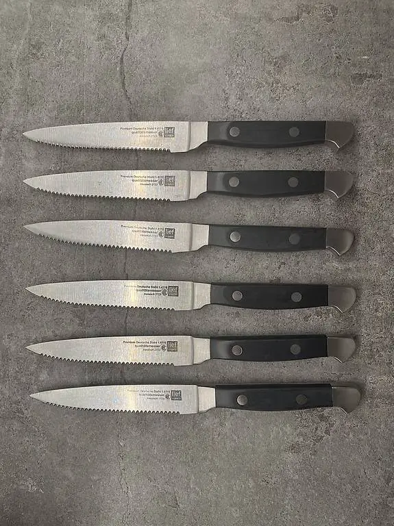 6 Küchenmesser - Steakmesser - Rüstmesser - neu