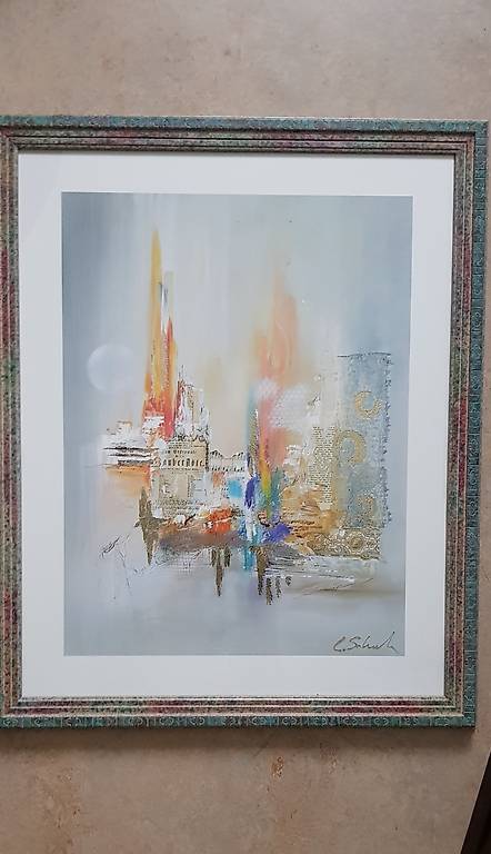 Kunstdruck / Bild mit sehr schönem Rahmen