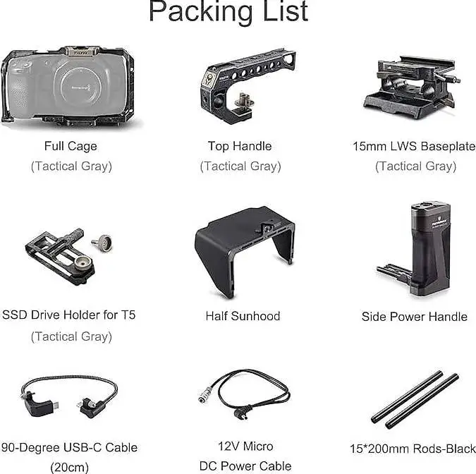 Vielseitiger Kamerakäfig Set 39.5x34.5x13 cm, 4.54 kg