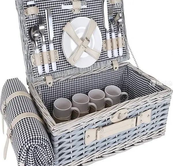  Picknickkorb-Set für 4 Personen