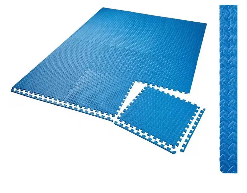 Bodenschutzmatte tectake blau