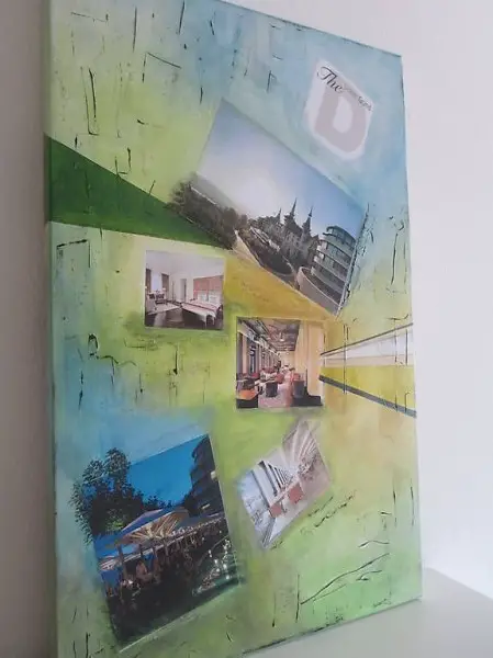 Modernes Bild Dolder Grand auf Leinwand