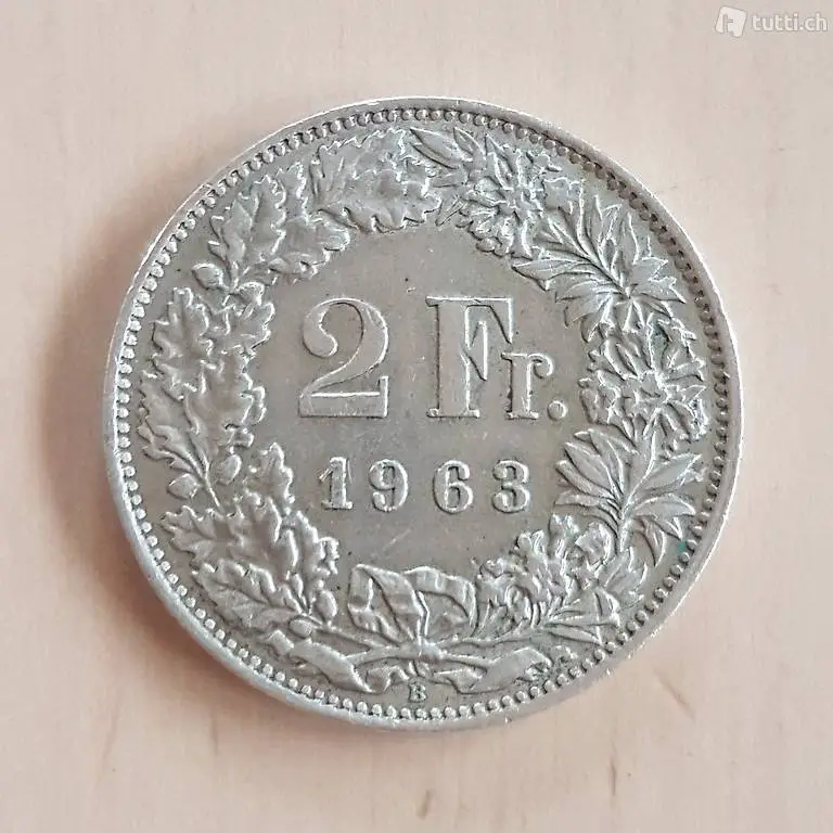 SilberMünze 2Fr 1963
