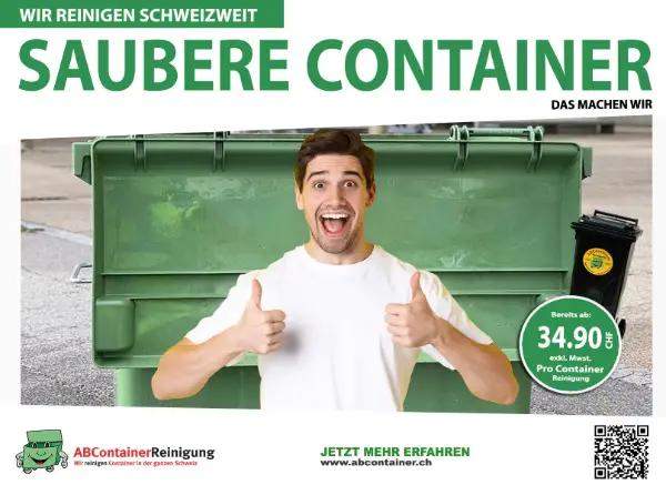 Container Reinigung St. Gallen – Saubere Mülltonnen