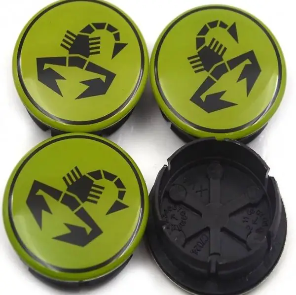 Nabeldeckel Abarth Grün