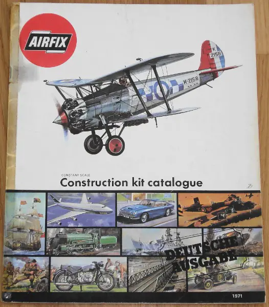 1971 Airfix Construction Kit Catalogue Deutsche Ausgabe