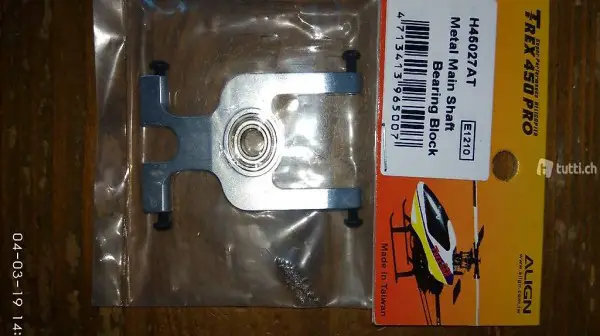 ALIGN T-REX450 PRO Metal Main Shaft Bearing Block H45027AT