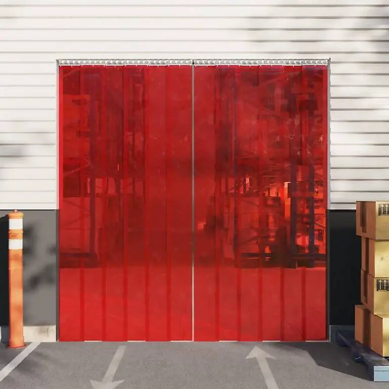 Türvorhang Rot 200x1,6 mm 25 m PVC