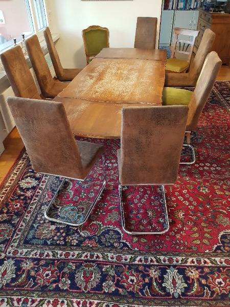Esstisch mit 10 Stühlen