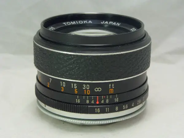 Rarität Tomioka beschriftet Auto Revuenon 55mm f1.4 M42