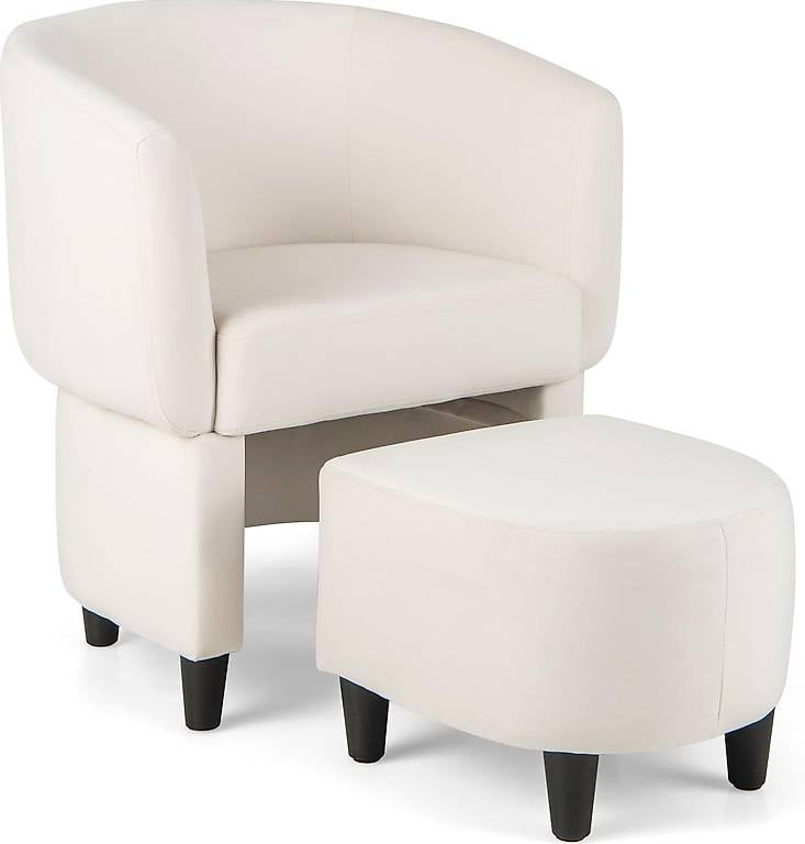 RELAX4LIFE Relaxsessel mit Hocker, Loungesessel mit Ottomane
