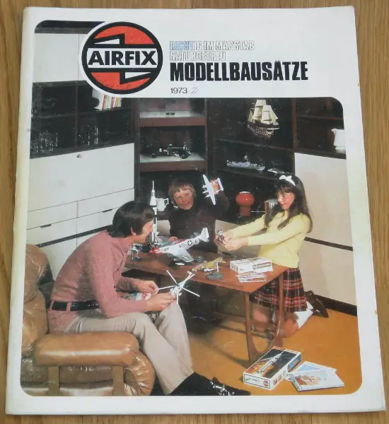 1973 Airfix Modell Bausätze Katalog deutsch