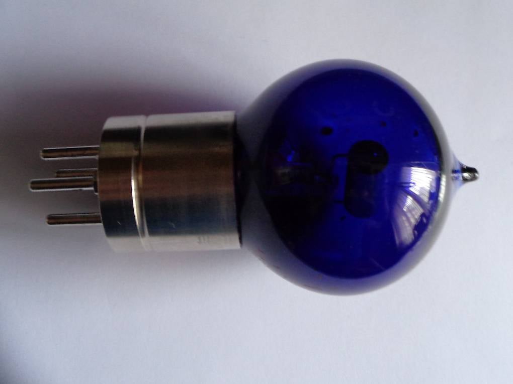 blaue Radioröhre replica