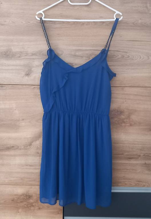 Wunderschönes festliches Kleid Cocktailkleid royalblau Gr. S