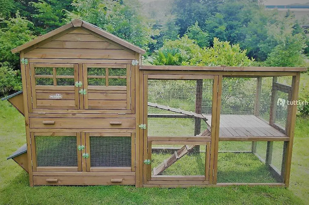 isolierter hasenstall meerschweinchenstall neu+2stöckig mass