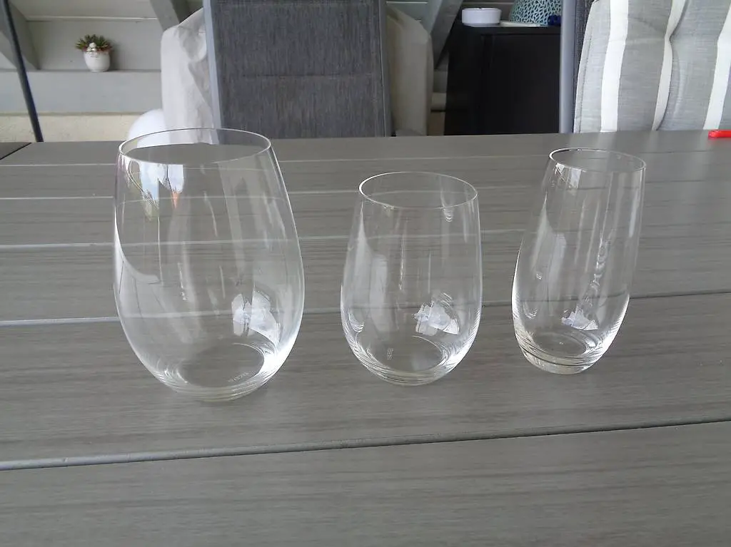 Riedel Gläser Stiellos = Stielvoll