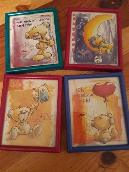 4 Minirahmen Pimboli 7x8cm