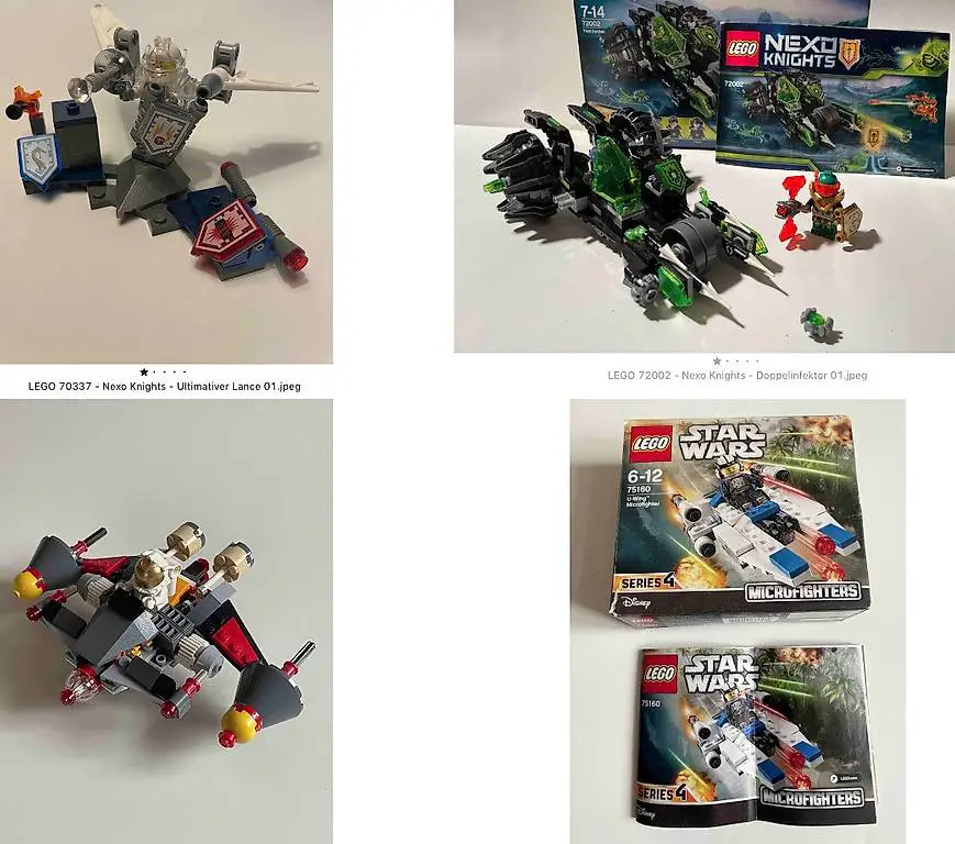 lego nexo knights - 4 sets