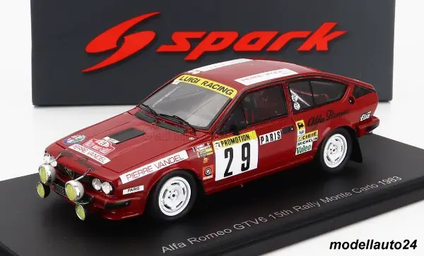Alfa Romeo GTV6 15th Rallye Monte Carlo 1983 / Spark 1:43