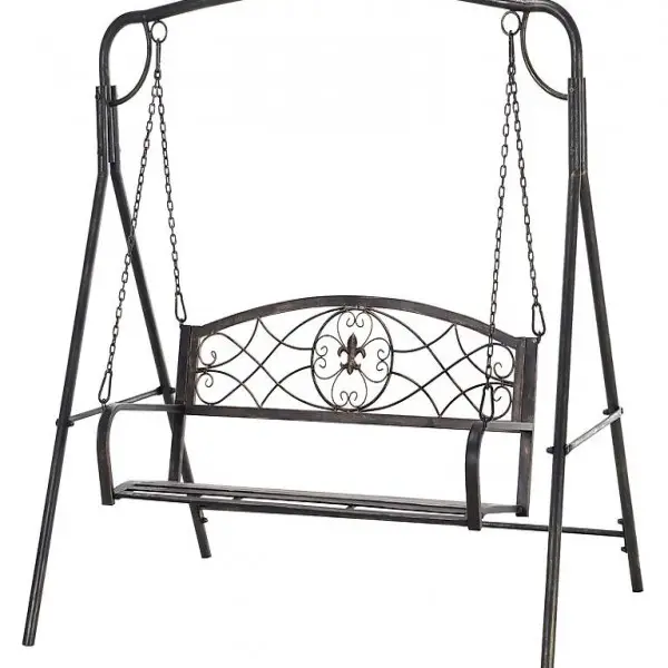  Gartenschaukel für 2 Personen Hollywoodschaukel Bronze