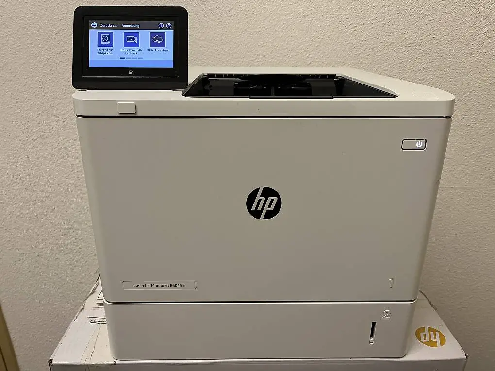 HP LaserJet Managed E60155dn, wie neu, 61 Seiten/Minute