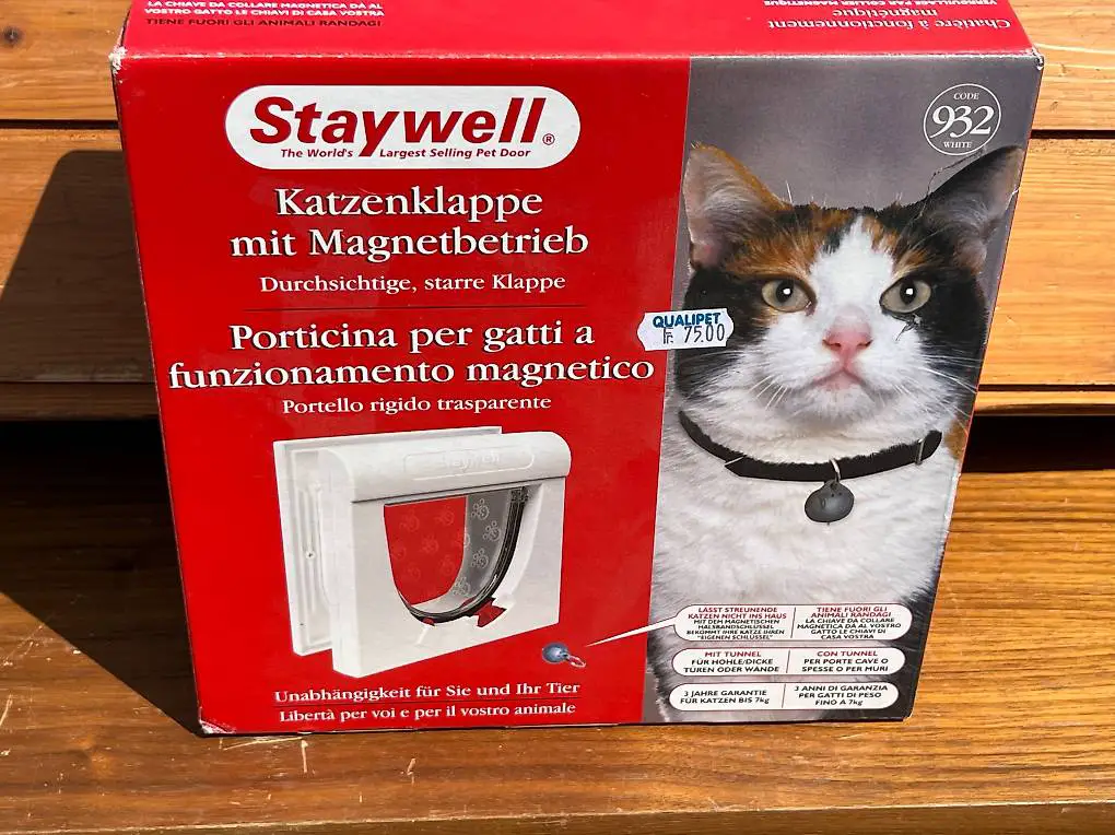Katzenklappe mit Magnet