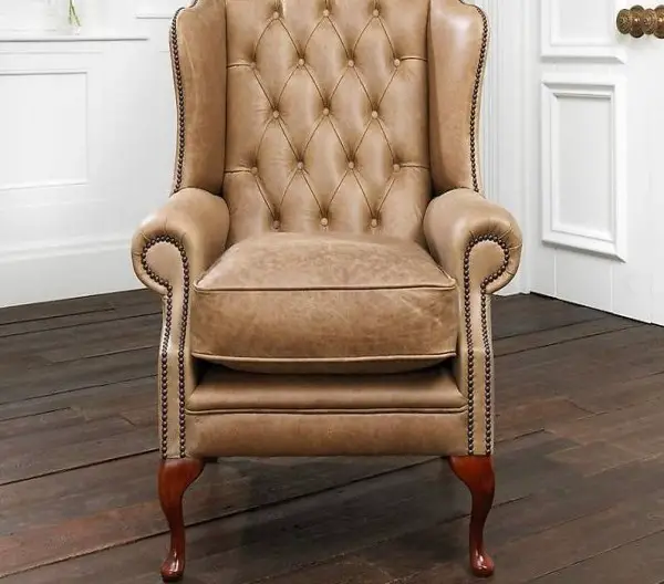  CHESTERFIELD SESSEL 1SITZER POLSTER 100%VOLLLEDER 161013-26