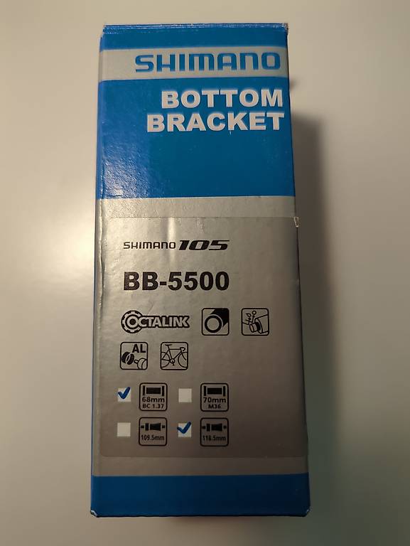 Shimano 105 BB-5500 Tretlager Ocatlink 68mm 118.5mm neu