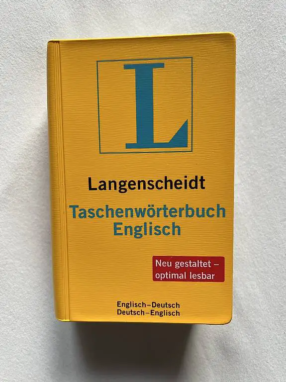 Wörterbuch Deutsch-Englisch, Langenscheidt