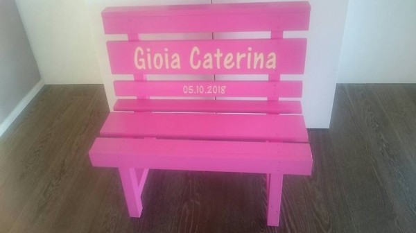 Pinke, Hochwertige Kindersitzbank aus Massivholz