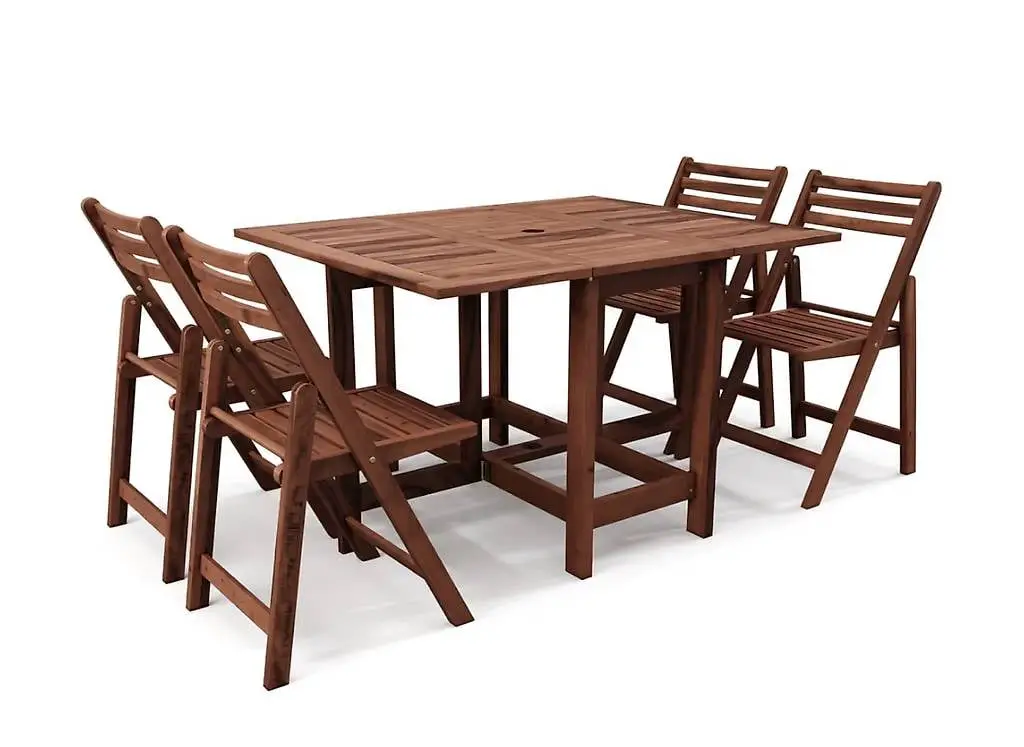 Gartenmöbel Set Holz MALAGA 5-teilig