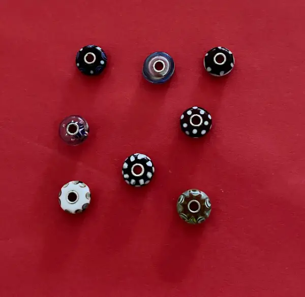 8 Trollbeads aus italienischem Muranoglas, neu, ungetragen