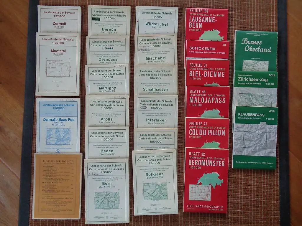 Schweizer Landes - Karten