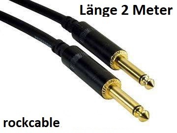 2 Meter Rockcable Gittaren Anschluss Rock-Musik Neu