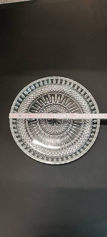 Tortenplatte Glas Kristall