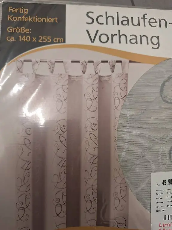 SchlaufenVorhang Neu Originalverpackt