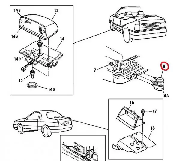  Heckleuchte links für Le Baron K04399867