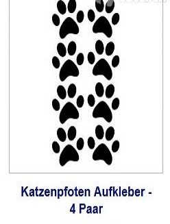  Katzenpfoten Aukleber