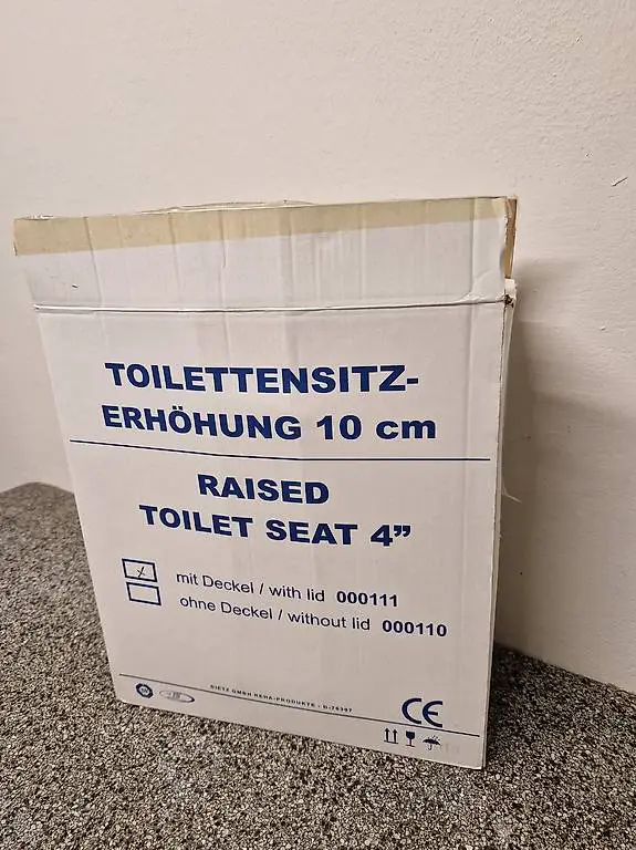 Toilettensitz-Erhöhung, Aufsatz auf WC
