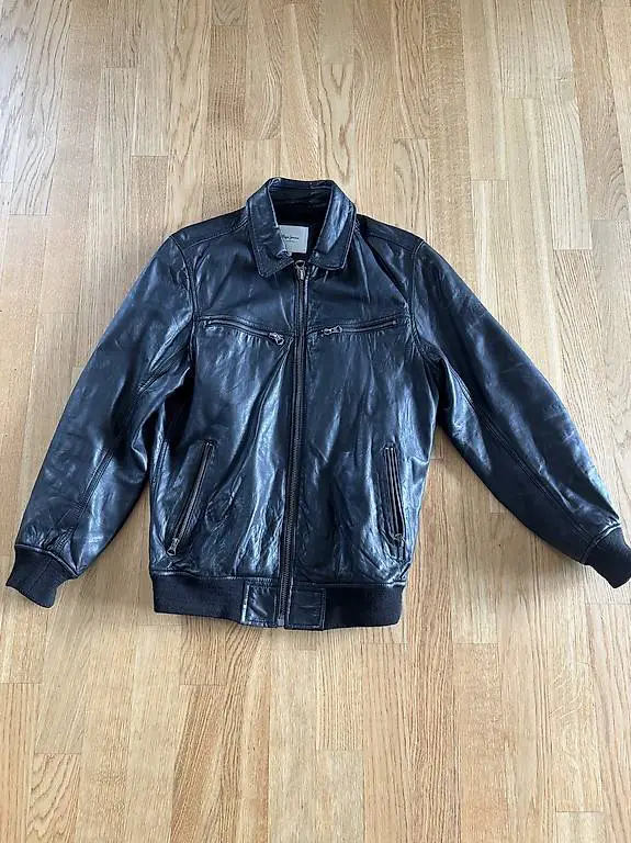 Lederjacke Herren schwarz, Lammleder so gut wie neu