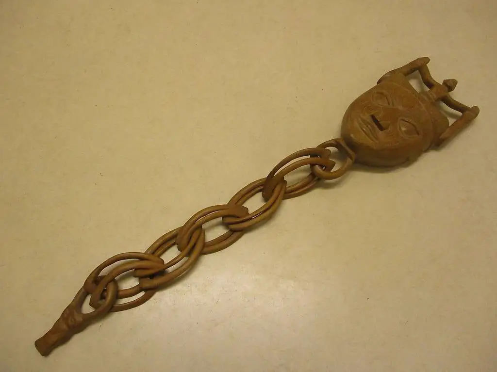 Handgeschnitzte Götter-Maske Wandschmuck Asien Polynesien