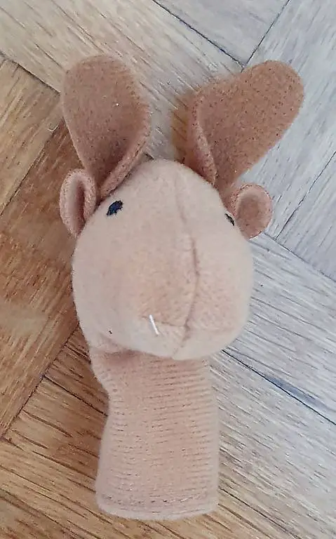 Fingerpuppe Elch