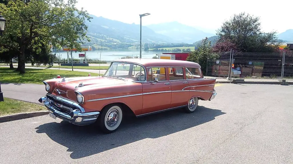 chevrolet 210 wagon oldtimer belair v8